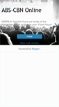Mobile Screenshot of abs-cbnonline.blogspot.com