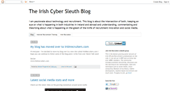 Desktop Screenshot of irishcybersleuth.blogspot.com