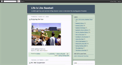 Desktop Screenshot of lifeislikebaseball.blogspot.com