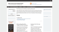 Desktop Screenshot of freegenealogyresources.blogspot.com