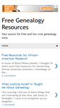 Mobile Screenshot of freegenealogyresources.blogspot.com