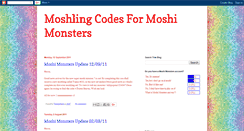 Desktop Screenshot of moshlingcodesformoshimonsters.blogspot.com