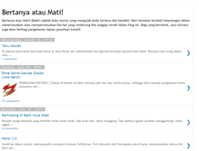 Tablet Screenshot of bertanyaataumati.blogspot.com