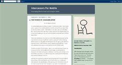 Desktop Screenshot of intercessorsformobile.blogspot.com