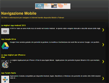 Tablet Screenshot of navigazione-mobile.blogspot.com