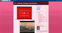 Desktop Screenshot of animalesenviadeextincionn.blogspot.com