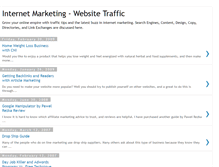 Tablet Screenshot of internetmarketing-websitetraffic.blogspot.com