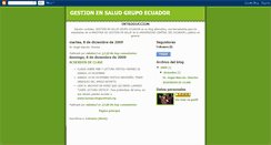 Desktop Screenshot of gestionensaludgrupoecuador.blogspot.com