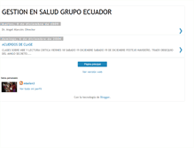Tablet Screenshot of gestionensaludgrupoecuador.blogspot.com
