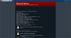 Desktop Screenshot of portaldebancos.blogspot.com