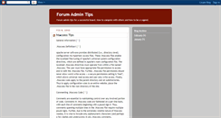 Desktop Screenshot of forumadmin.blogspot.com