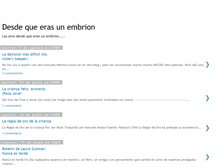 Tablet Screenshot of desdequeerasunembrion.blogspot.com