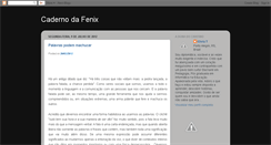 Desktop Screenshot of cadernodafenix.blogspot.com