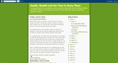 Desktop Screenshot of healthwealthandtime.blogspot.com