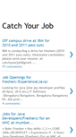 Mobile Screenshot of catchyourjob.blogspot.com
