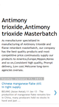 Mobile Screenshot of antimony-trioxide.blogspot.com