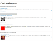 Tablet Screenshot of cronicaschoqueras.blogspot.com