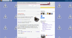 Desktop Screenshot of heidiandjamesweddingcelebration.blogspot.com