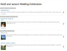 Tablet Screenshot of heidiandjamesweddingcelebration.blogspot.com