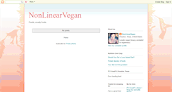 Desktop Screenshot of nonlinearvegan.blogspot.com