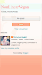 Mobile Screenshot of nonlinearvegan.blogspot.com