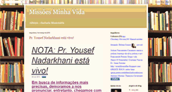 Desktop Screenshot of blogmissoesminhavida.blogspot.com
