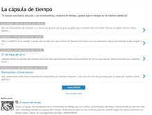 Tablet Screenshot of lacapsuladeltiempo2010.blogspot.com