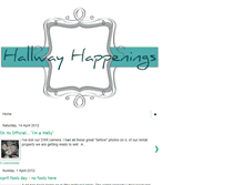 Tablet Screenshot of hall-wayhappenings.blogspot.com