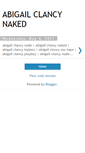 Mobile Screenshot of abigailclancynaked.blogspot.com