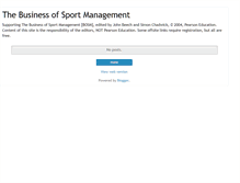 Tablet Screenshot of businessofsportmanagement.blogspot.com