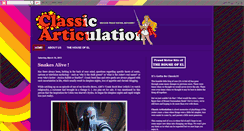 Desktop Screenshot of classicarticulation.blogspot.com