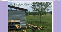 Desktop Screenshot of mybarefootfarm.blogspot.com