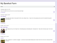 Tablet Screenshot of mybarefootfarm.blogspot.com