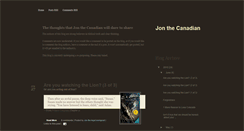 Desktop Screenshot of jonthecanadian.blogspot.com