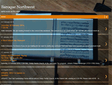 Tablet Screenshot of baroquenorthwest.blogspot.com