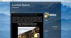 Desktop Screenshot of lembah-baliem.blogspot.com