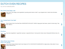 Tablet Screenshot of dutch-ovenrecipes.blogspot.com