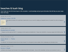 Tablet Screenshot of beachesandbush.blogspot.com