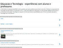 Tablet Screenshot of educacaoetecnologia-formandoeducador.blogspot.com