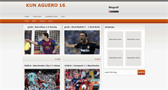 Desktop Screenshot of kun-aguero16.blogspot.com