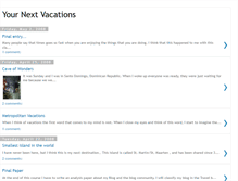 Tablet Screenshot of nextvacations.blogspot.com