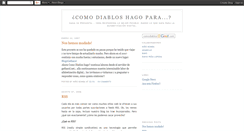 Desktop Screenshot of comodiablos.blogspot.com