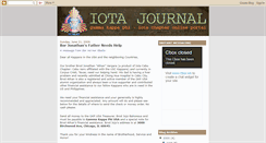 Desktop Screenshot of iotajournal.blogspot.com