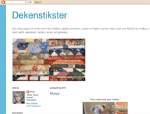 Tablet Screenshot of dekenstikster.blogspot.com