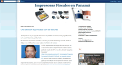 Desktop Screenshot of impresorasfiscalespanama.blogspot.com