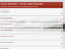 Tablet Screenshot of ferrari-resimlerim.blogspot.com