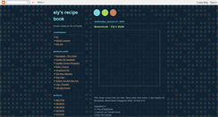 Desktop Screenshot of elysrecipebook.blogspot.com