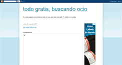 Desktop Screenshot of ociosinfrontera.blogspot.com