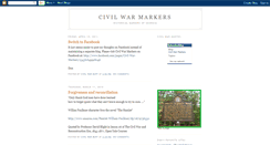 Desktop Screenshot of civilwarmarkers.blogspot.com