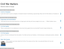 Tablet Screenshot of civilwarmarkers.blogspot.com
